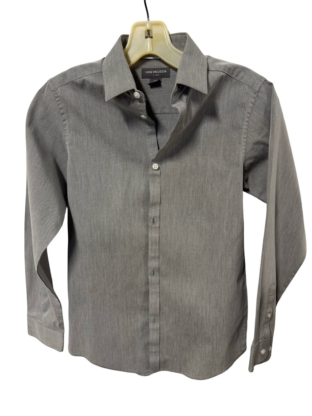 Van Heusen Boy’s Grey Long-Sleeve Dress Shirt